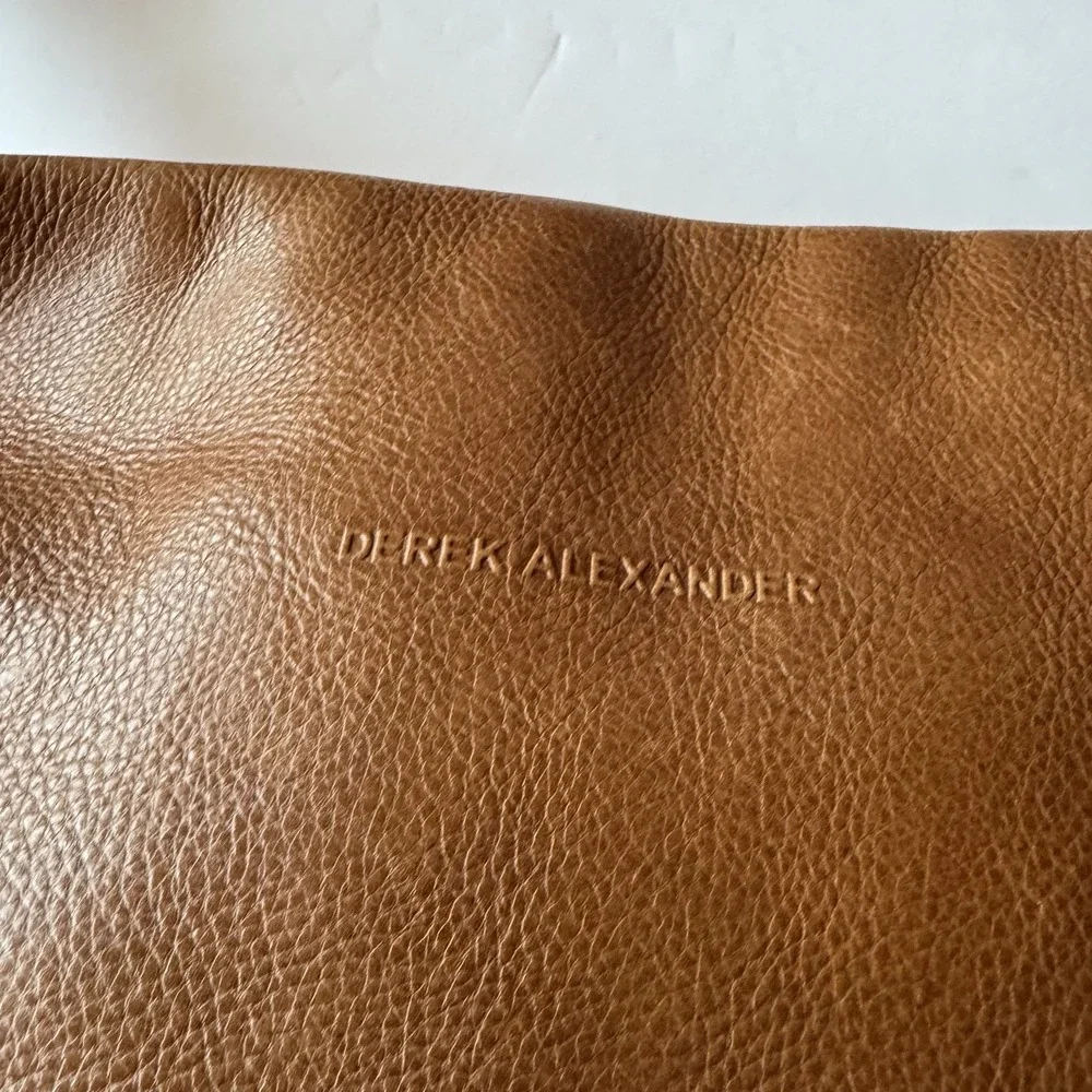Derek Alexander Vintage Leather Hobo Bag Purse British Tan Brown Boho Large VTG